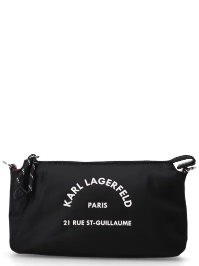 Karl Lagerfeld Black Rue St Guillaume Crossbody Bag