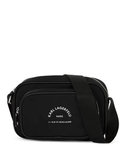Karl Lagerfeld Rue St-guillaume Shoulder Bag In Black
