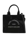 Karl Lagerfeld Black Rue St-guillaume Mini Tote In Black