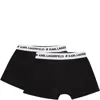 Karl Lagerfeld Black Set For Boy With White Logo In Black