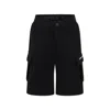 Karl Lagerfeld Black Shorts For Boy With Logo In Black