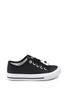 KARL LAGERFELD BLACK SNEAKERS FOR GIRL WITH CHOUPETTE AND KARL LAGERFELD