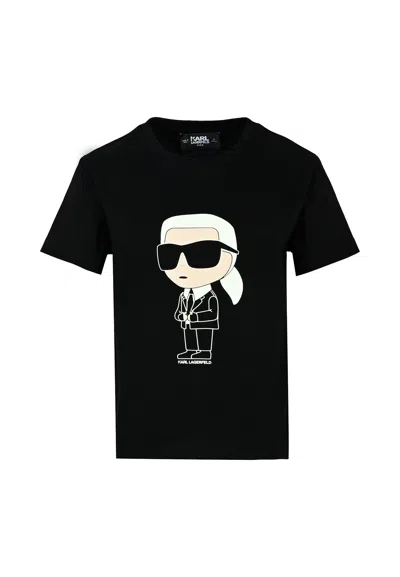 Karl Lagerfeld Kids' Black T-shirt For Boy With