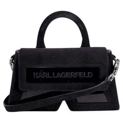 Pre-owned Karl Lagerfeld Black Top Handle Crossbody Bag