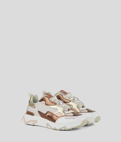 Karl Lagerfeld Blaze Strike Leather Metallik Sneakers