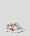 Karl Lagerfeld Blaze Strike Leather Metallik Sneakers In Multi