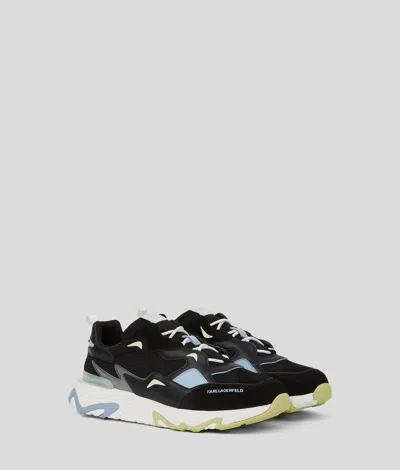Karl Lagerfeld Blaze Strike Leather Sneakers In Multi