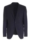 Karl Lagerfeld Two-buttons Jacket In Blue In Blue