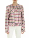 Karl Lagerfeld Multicolor Jacket With Fringes On The Edges In Multicolour