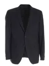 Karl Lagerfeld Two-buttons Jacket In Black In Negro