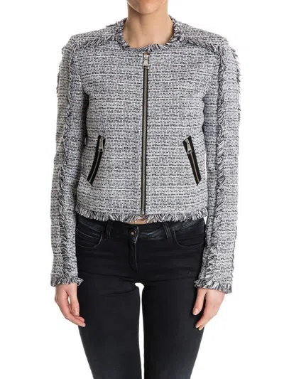 Karl Lagerfeld Cotton Jacket In Negro