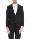 Karl Lagerfeld Knight Lined Jacket In Black In Negro