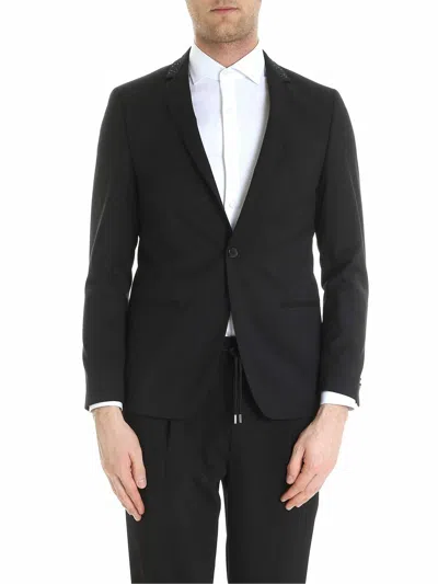 Karl Lagerfeld Knight Lined Jacket In Black In Negro