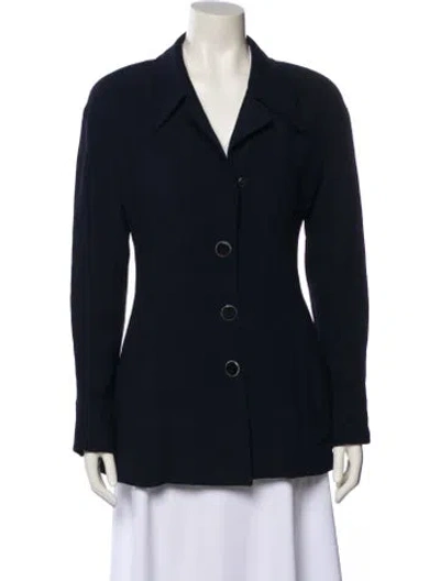 Pre-owned Karl Lagerfeld Blazer In Blue