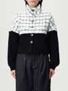 Karl Lagerfeld Bouclé Sweat Jacket In White
