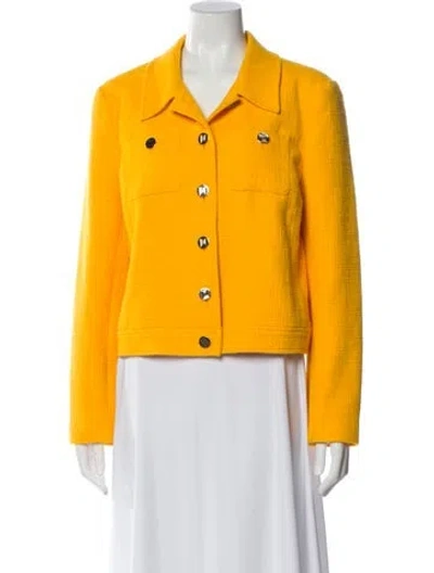 Pre-owned Karl Lagerfeld Blazer In Yellow
