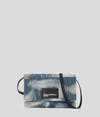 Karl Lagerfeld Bleached Denim Crossbody Bag