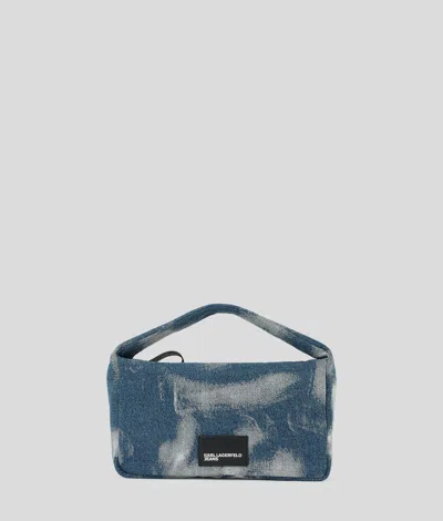 Karl Lagerfeld Bleached Denim Hobo Bag