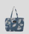 Karl Lagerfeld Bleached Denim Shopper
