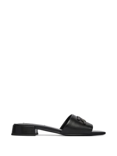 Karl Lagerfeld Block-heel Sandals In Black