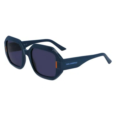 Karl Lagerfeld Blue Injected Sunglasses