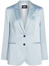 Karl Lagerfeld Single-breasted Satin Blazer