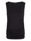 Karl Lagerfeld Boat-neck Tank Top In Black