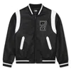 Karl Lagerfeld Logo-appliqué Panelled Bomber Jacket In Black