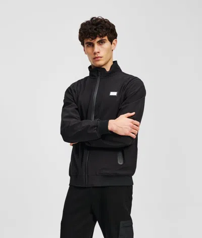 Karl Lagerfeld Bomber Jacket In Black