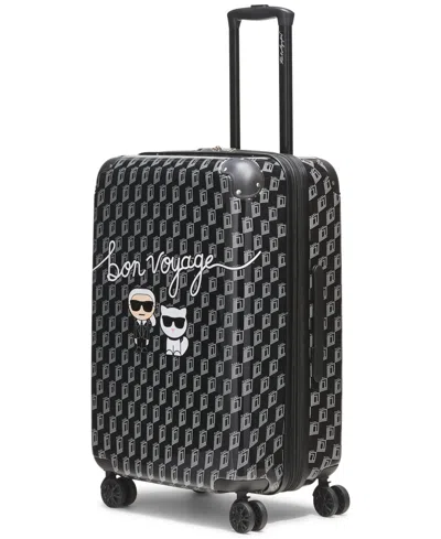 Karl Lagerfeld Bon Voyage Medium Upright Suitcase In Multi