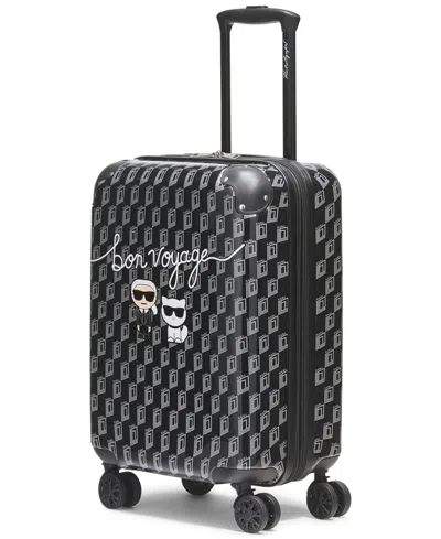 Karl Lagerfeld Bon Voyage Small Upright Suitcase In Multi