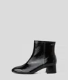 Karl Lagerfeld Bonnie Ankle Zip Boots In Black
