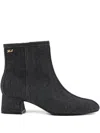 Karl Lagerfeld Bonnie Denim Boots In Blue
