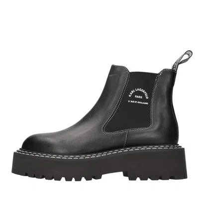 Karl Lagerfeld Boots Black In Nero Scuri