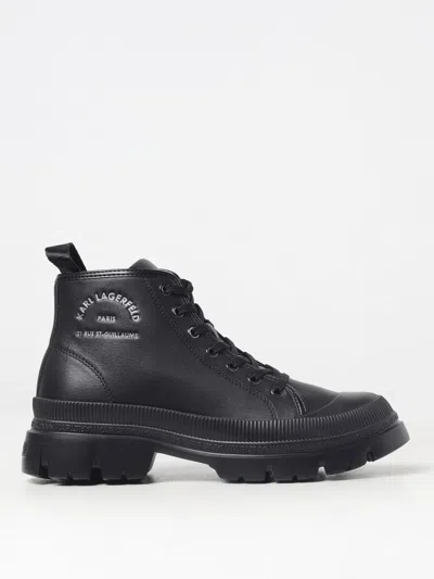 Karl Lagerfeld Boots  Men Color Black In Schwarz