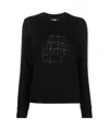 Karl Lagerfeld Woman Sweatshirt Black Size L Organic Cotton In Black