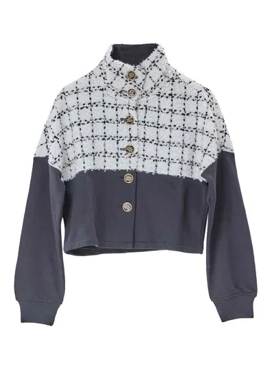 Karl Lagerfeld Boucl Mix Jacket In White