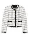 Karl Lagerfeld Boucle Blazer In White
