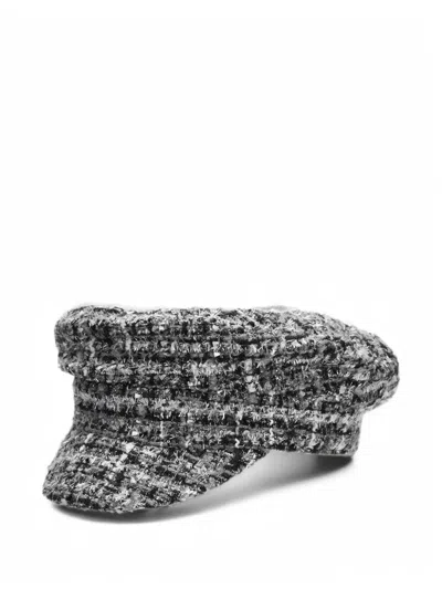 Karl Lagerfeld Bouclé Cap In Multi