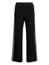 Karl Lagerfeld Boucle Detail Knit Pants In Black