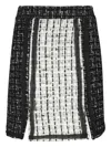 Karl Lagerfeld Skirt With Side Slits At Hem In Black