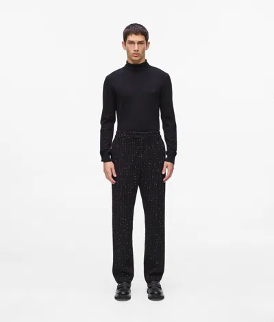 Karl Lagerfeld Boucle Pants In Black