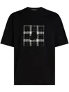 Karl Lagerfeld Bouclé-patch T-shirt In Black