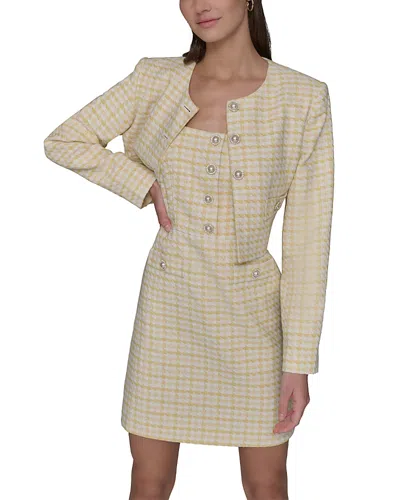 Karl Lagerfeld Boucle Tweed Cropped Jacket In Frsia Yw,s