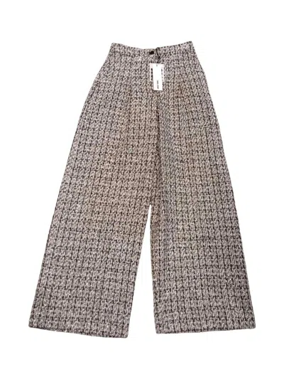 Karl Lagerfeld Boucle Tweed Trousers In Multi