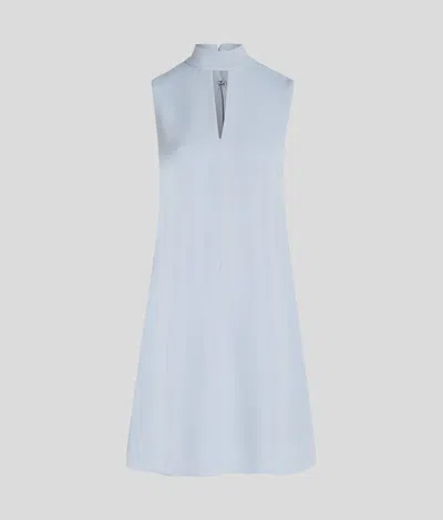 Karl Lagerfeld Bow-detail Dress In Blue
