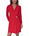 Karl Lagerfeld Bow Detail Jacket Dress In Red