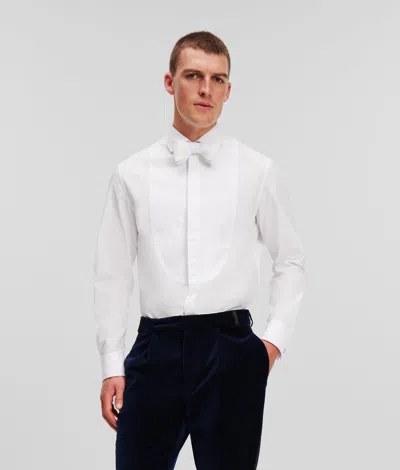 Karl Lagerfeld Bow Tie Evening Shirt Handpicked By Hun Kim In White