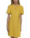 Karl Lagerfeld Bow Trim A Line Dress In Frsia Yell
