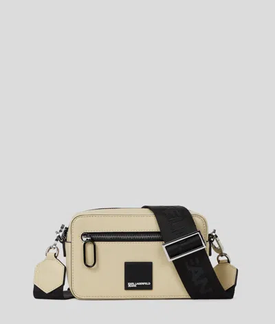 Karl Lagerfeld Box Logo Camera Bag In Gray